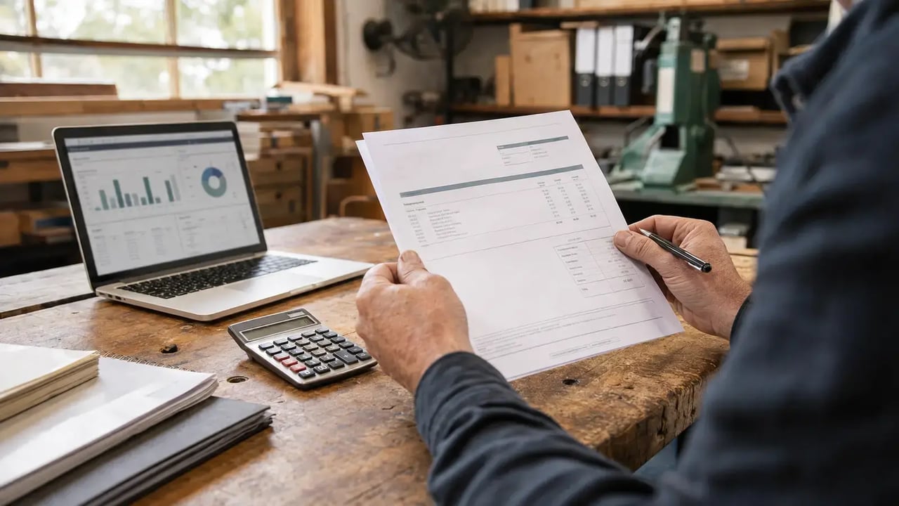 Established Australian business owner at work in their premises