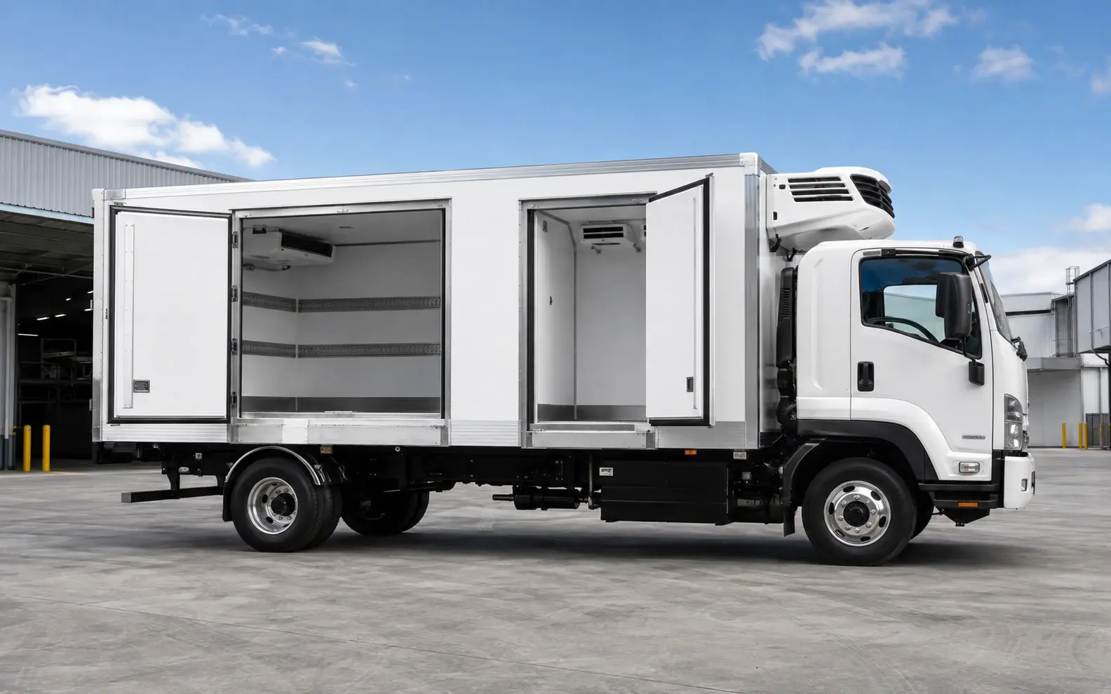 Fridge and freezer combo body refrigerated truck finance
